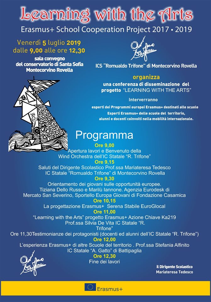 Conferenza sul progetto Erasmus+ "Learning with the Arts"