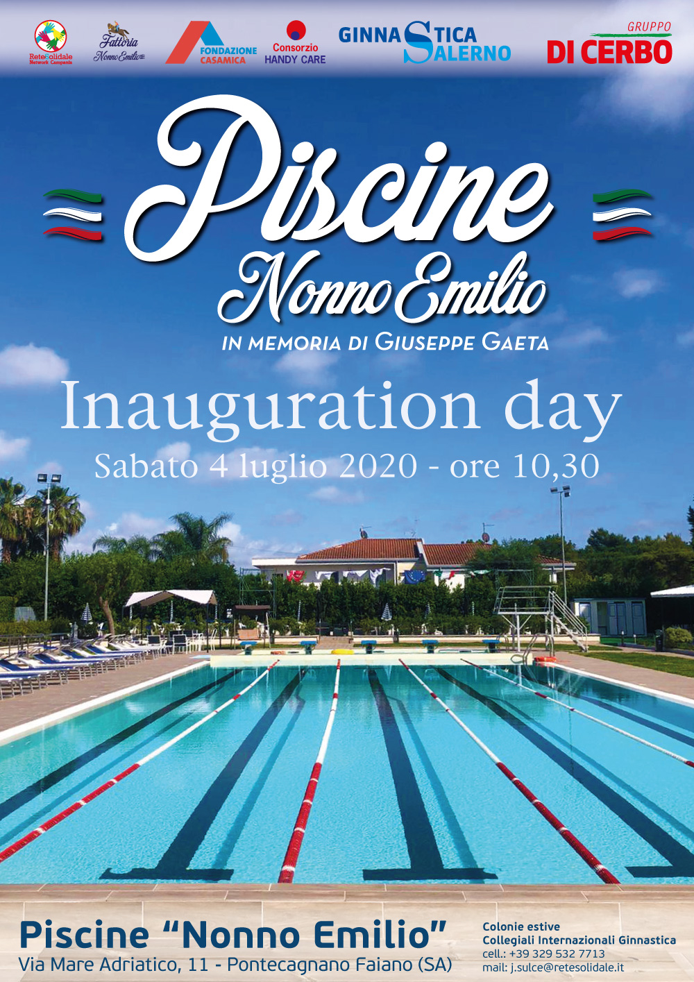 Piscine “Nonno Emilio”, inauguration day